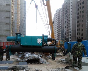 8噸空調(diào)下地下負一層展示