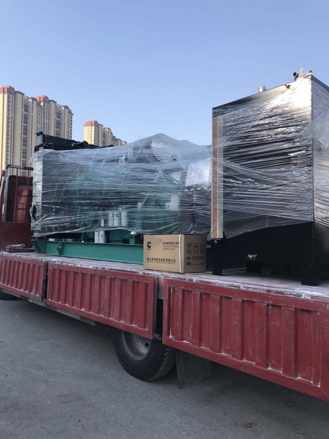 青島院士港二期發(fā)電機設(shè)備安裝施工現(xiàn)場